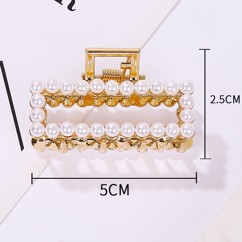 Wholesale New Rhinestone Pearl Metal Hairpin